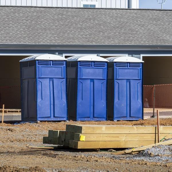Heavy-duty construction site porta potty in Santa Cruz, California